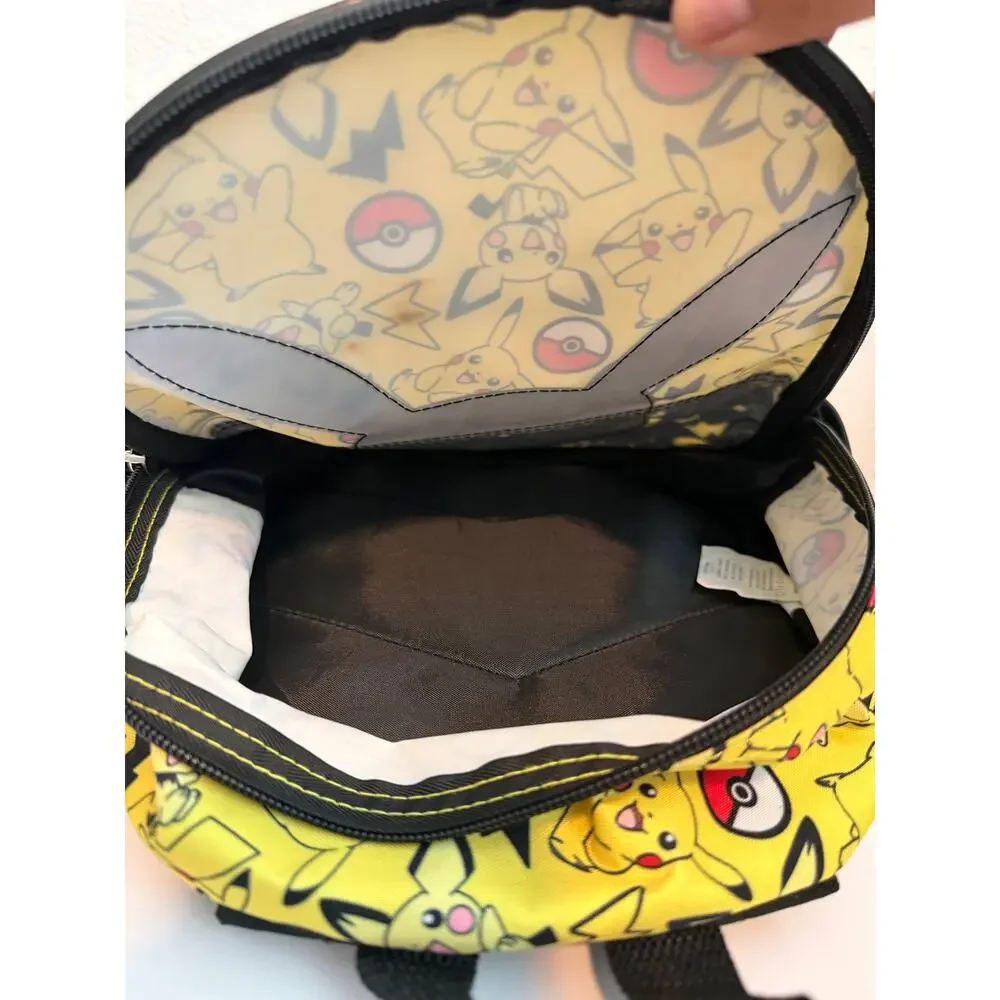 Pokémon Pikachu 12” Mini Backpack Bioworld Yellow & Black  Used (sm stain)